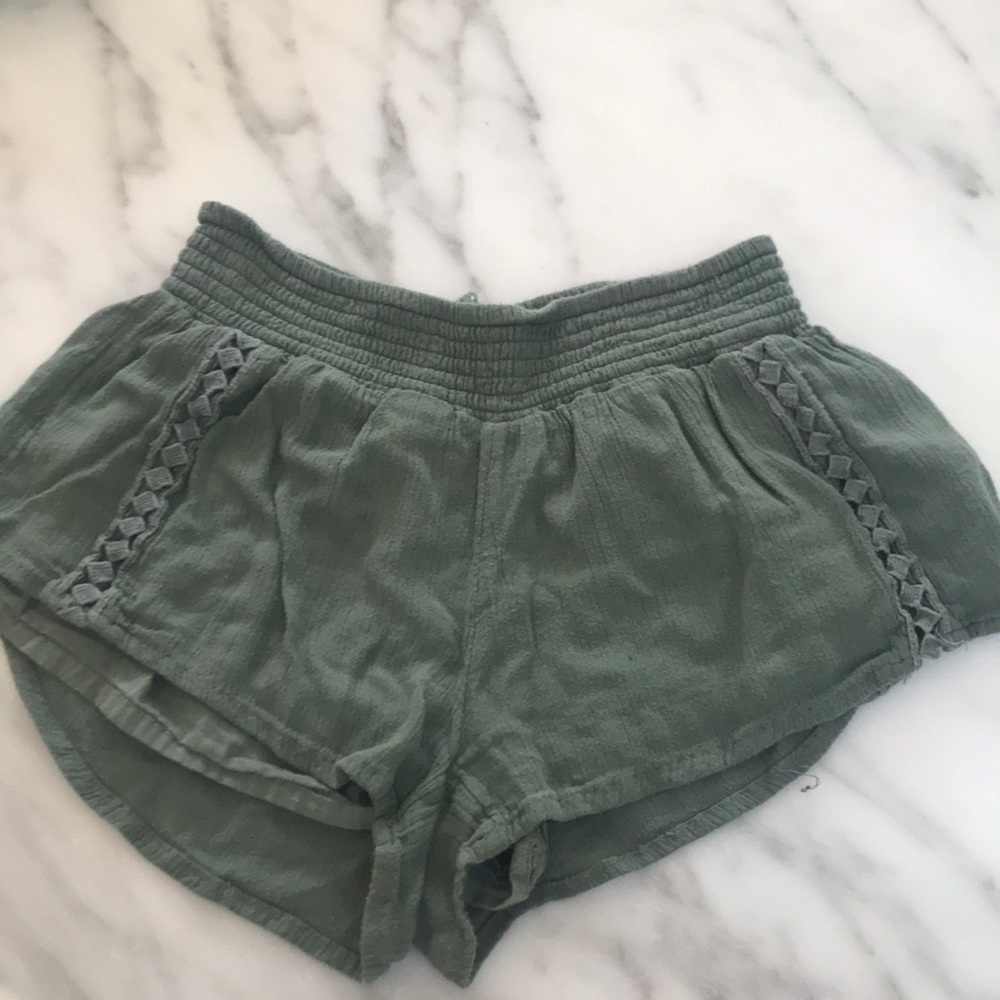 O’neill Army Green Flowy Shorts